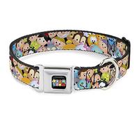 Buckle Down Dc-wdy217-l Dygc Inside Out Rainbow Full Noir/Blanc/Multi Couleur Collier de Chien, L/15-66 cm