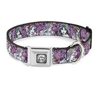Buckle Down Dc-wdy277-s Dygw Princesse Rose en Couleur Gris/Blanc/Noir Collier de Chien, Petite/9-38,1 cm