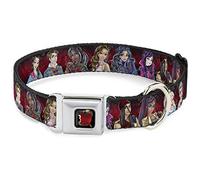 Buckle Down Dc-wdy292-m Dyig Descendants Apple Full Couleur Noir/Rouge/doré Collier de Chien, Medium/11-43,2 cm