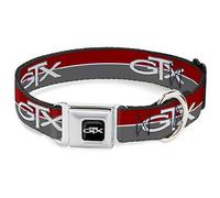 Buckle Down Dc-wply008-wl 18-81,3 cm Plyh-Plymouth GTX Emblème en Couleur Noir/Argent Fade/Blanc Collier de Chien, Large
