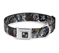 Buckle Down Dead Men Tell No Tales Plan Blanc Collier de Chien en Forme d'os, Large Petite/13-45,7 cm