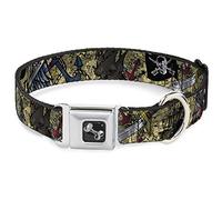 Buckle Down Dead Men Tell No Tales Plan Tan Collier de Chien en Forme d'os, Petite/9-38,1 cm