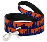 Buckle-Down Denver Laisse pour Animal Domestique Orange/Bleu Marine