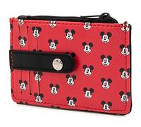 Buckle-Down, Disney Portefeuille pour Femme avec 3 emplacements pour Cartes, 1 Fermeture éclair pour pièces de Monnaie, 1 Fente pour Carte d'identité, 11,4 x 7,6 cm, Mickey Mouse, 4.5" x 3.0",