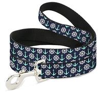 Buckle Down Dl-6ft-w30181-w Pet Leash, 15,2 cm Long-1.5 "Large