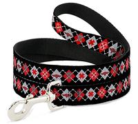 Buckle Down Dl-6ft-w30237-w Ceinture de sécurité Collier de Chien, 15,2 cm Long-1.5 "Large