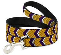 Buckle Down Dl-6ft-w30364 Chevron Tissage Doré/Violet/Blanc Laisse pour Chien, 6 '