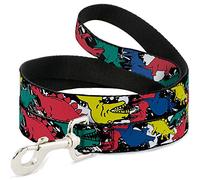 Buckle Down Dl-6ft-w30416-w Ceinture de sécurité Collier de Chien, 15,2 cm Long-1.5 "Large