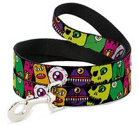 Buckle Down Dl-6ft-w31363 Monsters Close Pet Leash, 6 'Long - 2,5 cm de Large