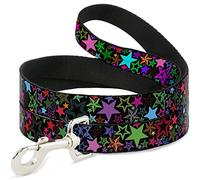 Buckle Down Dl-6ft-w31919-w Stargazer Noir/Multi Couleur Pet Leash, 6 'Long - 3,8 cm de Large