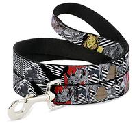 Buckle Down Dl-6ft-w31934-w Safari Pet Leash, 6 'Long - 3,8 cm de Large