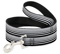 Buckle Down Dl-6ft-w31947-w à Rayures Transition Noir/Blanc pour Animal Domestique Laisse, 6 'Long - 3,8 cm de Large