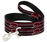 Buckle Down Dl-6ft-w35587-n Cali Ours/Aztec4 Noir/Rouge foncé/crème pour Animal Domestique Laisse, 6 'Long - 1/5,1 cm de Large