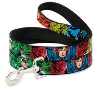 Buckle Down Dl-6ft-wjl050-w Multicolore/Noir Justice League, 6 Pieds Long-1.5 "Large