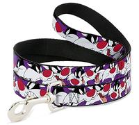 Buckle Down Dl-6ft-wltsv003-w Violet Sylvestre Le Chat Expressions Pet Leash, 6 Pieds Long-1.5 "Large