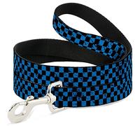 Buckle Down Dl-w30353-w Large 3,8 cm Checker Vieilli Noir/Turquoise Laisse pour Chien, 4 '