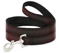 Buckle Down Dl-w31360 Micro Pois Transitions Noir/Rouge pour Animal Domestique Leash, 4 'Long - 2,5 cm de Large