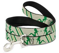 Buckle Down Dl-w31381 Mud Flap Fille W/Rayures Marron Clair/Vert/Vert Citron pour Animal Domestique Leash, 4 'Long - 2,5 cm de Large