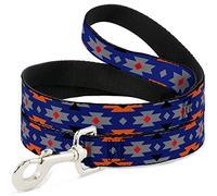 Buckle Down Dl-w31417 Navajo Gris/Bleu/Orange/Noir pour Animal Domestique Leash, 4 'Long - 2,5 cm de Large