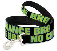 Buckle Down Dl-w31426 sans Aucune Chance Bro Noir/Turquoise/Vert pour Animal Domestique Leash, 4 'Long - 2,5 cm de Large
