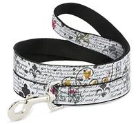 Buckle Down Dl-w31633-w poèmes Pet Leash, 4 'Long - 3,8 cm de Large
