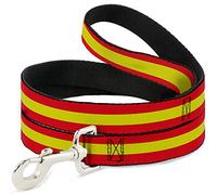 Buckle Down Dl-w31954 Rayures Rouge/Jaune/Rouge pour Animal Domestique Leash, 4 'Long - 2,5 cm de Large