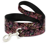 Buckle Down Dl-w32032-w Bones Pet Leash, 4 Pieds Long-1.5 "Large