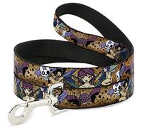 Buckle Down Dl-w32046-w Fée Gothique Pet Leash, 4 Pieds Long-1.5 "Large