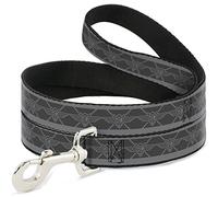 Buckle Down Dl-w32863 BD Monogram2 Greys Pet Leash, 4 'Long - 2,5 cm de Large