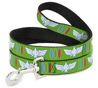 Buckle-Down DL-WDY493-N Laisse pour Chien Toy Story Buzz l'Éclair avec Logo Space Ranger Boutons 1,2 m de Long et 1,3 cm de Large