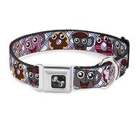 Buckle Down Donuts et de café Dessin animé Collier de Chien en Forme d'os, Medium/11-43,2 cm