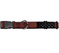 Buckle Down Drapeau US Vintage Stretch Martingale Collier de Chien, 3,8 cm Wide-Fits 18-81,3 cm Neck-Large
