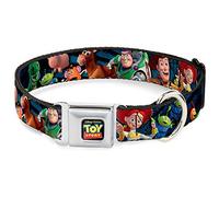 Buckle Down Dybk Jouet étage Logo en Couleur Noir Collier de Chien