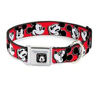 Buckle Down Dybp Mickey Mouse Oeil Couleurs complète Noir Collier de Chien