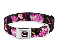 Buckle Down Dyec Yeux de Chat de Cheshire/Smile Couleurs complète Collier de Chien