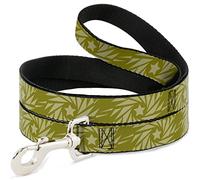 Buckle Down "étoile Pinwheel d'olive Verts Pet Leash, 6 'x 1/5,1 cm