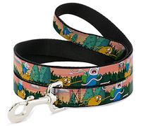 Buckle Down "Finn et Jake Adventure in The Woods Pet Leash, 6 'x 3,8 cm