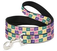 Buckle Down "Flip Flops6 Sable/Multi Couleur Pet Leash, 6 'x 1/5,1 cm
