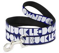 Buckle Down "Formes Bleu/Blanc Pet Leash, 6 'x 2,5 cm