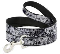 Buckle Down "Gothique 2,5 cm Pet Leash, 6 'x 1/5,1 cm