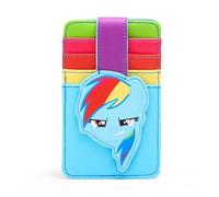 Buckle-Down Hasbro Portefeuille en cuir végétalien pour carte d'identité Motif My Little Pony Rainbow Dash Face Multicolore
