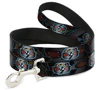 Buckle Down Haute Tension Tête de Mort pour Animal Domestique Leash, 6 'x 1/5,1 cm