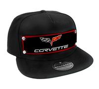 Buckle-Down Homme Casquette Snapback C6 Corvette Logo Rouge/Noir/Gris/Blanc Chapeau, Multicolore, Taille unique EU