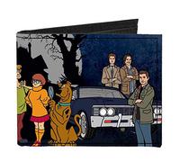 Buckle-Down Homme Geldbörse, Scooby Doo Supernatural, 4.0" x 3.5"