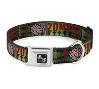 Buckle Down I Brain Zombies Collier de Chien en Forme d'os, Medium/11-43,2 cm