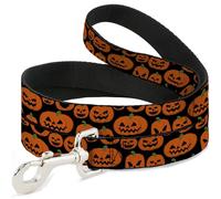 Buckle-Down Jack O Lantern Citrouille Expressions Noir Orange 1,2 m de long 2,5 cm de large