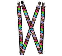 Buckle-Down Suspender-Donuts Jarretelles, Multicolore, Taille Unique Mixte