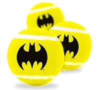 Buckle-Down Jouet pour Chien Balles de Tennis Batman Icône Batman, Jaune, Noir, Multicolore, 7 x 7 cm