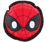 Buckle-Down Jouet pour Chien Marvel, Ballistic Squeaker Spider-Man Face Rouge Noir Blanc