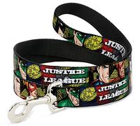 Buckle Down "Justice League Logo/4-superhero Panneaux Pop Art Pet Leash, 6 'x 3,8 cm